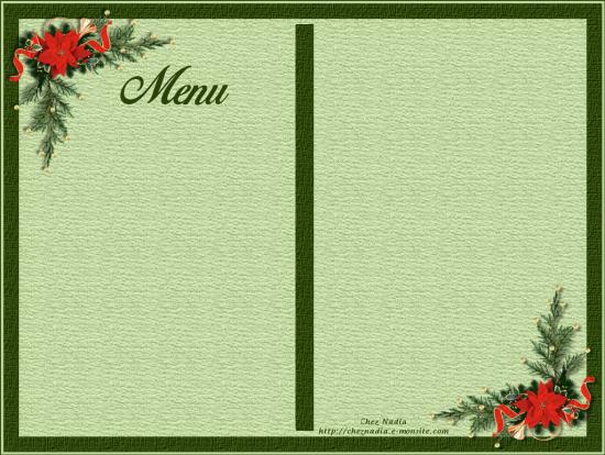 Carte menu noel perenoel2